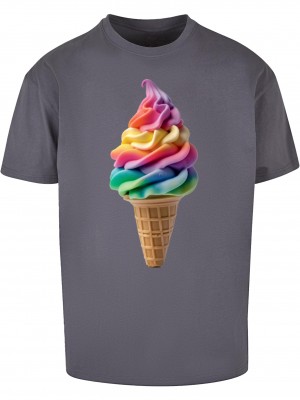 Тениска Pride Scoops Heavy Oversized T-shirt darkgrey XXL