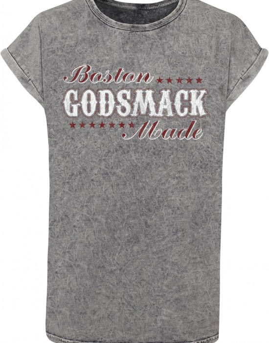 Тениска Ladies Godsmack - Boston Made Acid Washed T-Shirt grey black XXL