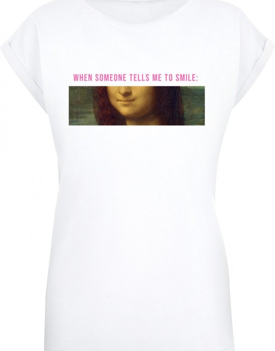 Тениска Ladies APOH - Da Vinci Smile Mona T-Shirt white XXL