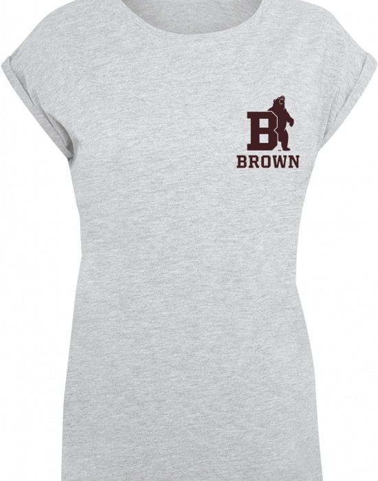 Тениска Ladies Brown University - Bear Initial T-Shirt heather grey XXL