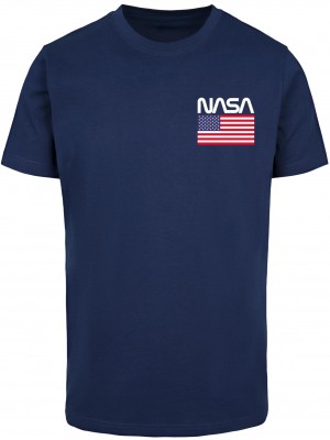 Тениска NASA - Stars and Stripes T-Shirt light navy XXL