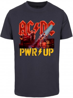 Тениска ACDC - PWRUP Stage Lights T-Shirt navy XXL