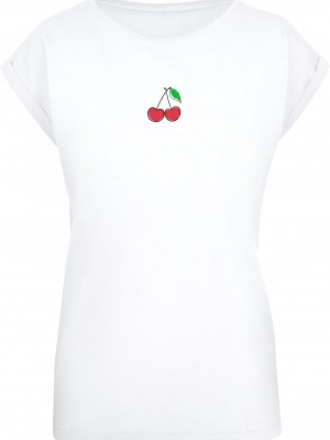 Тениска Ladies Summer - Sweet Cherry T-Shirt white XXL