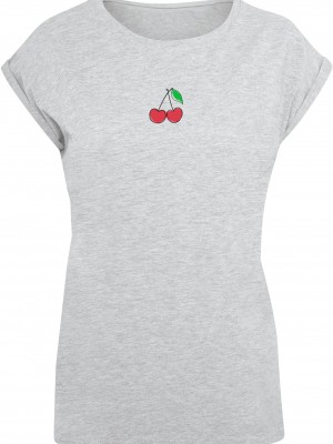 Тениска Ladies Summer - Sweet Cherry T-Shirt heather grey XXL