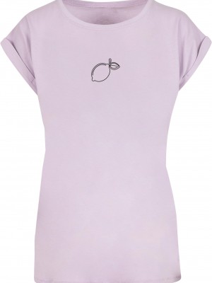 Тениска Ladies Summer - Lemon T-Shirt lilac XXL