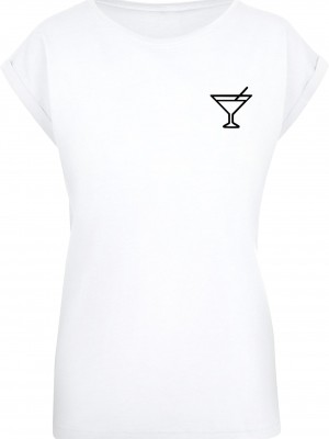 Тениска Ladies Summer - Cocktail T-Shirt white XXL