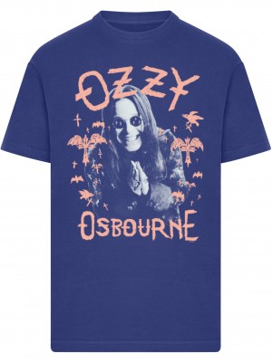 Тениска Ozzy Osbourne - Pink Bat T-Shirt light navy XXL