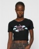 Тениска Baby Girl Cropped Tee black XXL