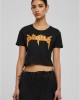 Тениска Badgirls Cropped Tee black XXL