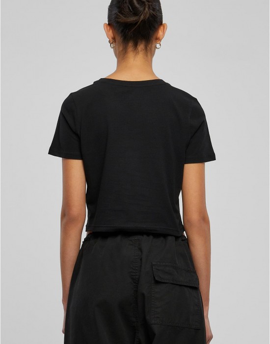 Тениска Badgirls Cropped Tee black XXL