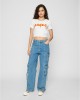 Тениска Badgirls Cropped Tee white XXL