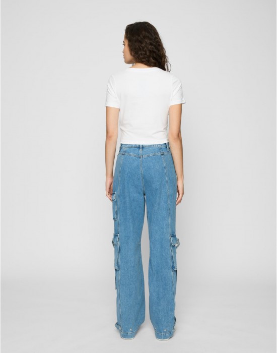 Тениска Badgirls Cropped Tee white XXL