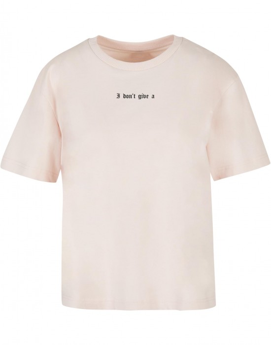 Тениска I Don't Give A Tee pink XXL