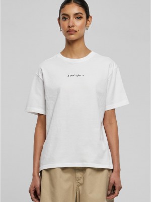 Тениска I Don't Give A Tee white XXL