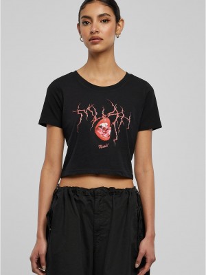 Тениска Muah Cropped Tee black XXL