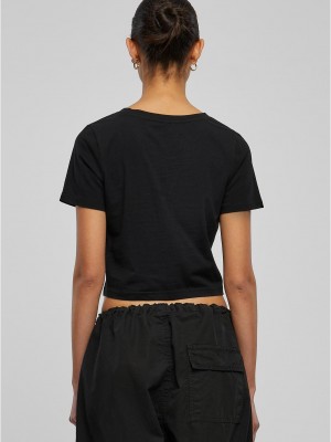Тениска Muah Cropped Tee black XXL