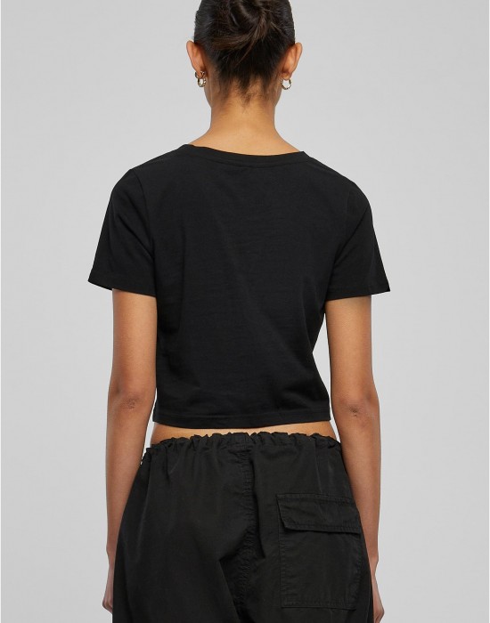 Тениска Muah Cropped Tee black XXL