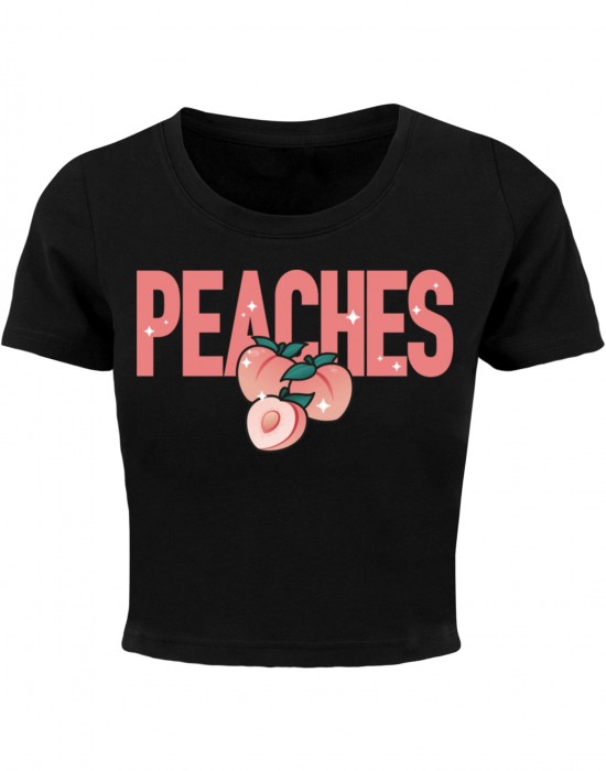 Тениска Peaches Cropped Tee black XXL