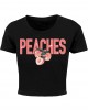 Тениска Peaches Cropped Tee black XXL