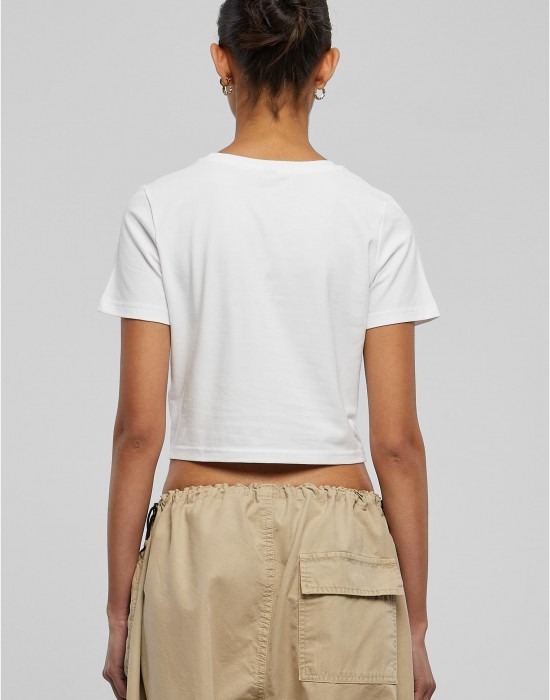 Тениска Peaches Cropped Tee white XXL