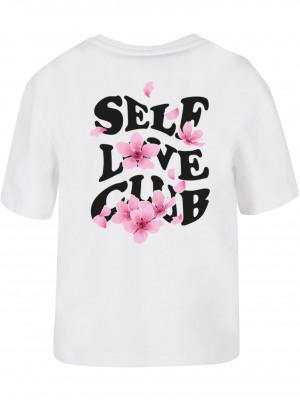 Тениска Self Love Club Tee white XXL