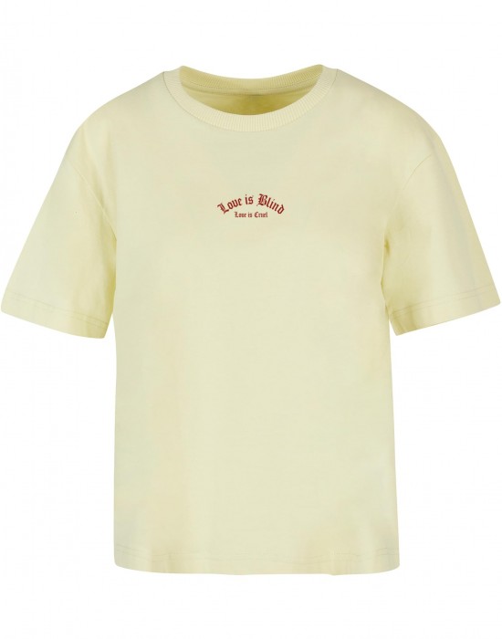 Тениска Love Is Blind Love Is Cruel Tee softyellow XXL