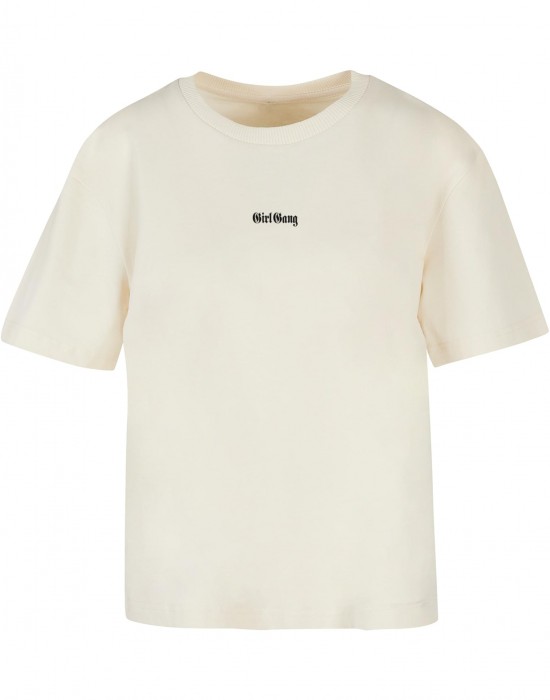Тениска Girl Gang Tee whitesand XXL