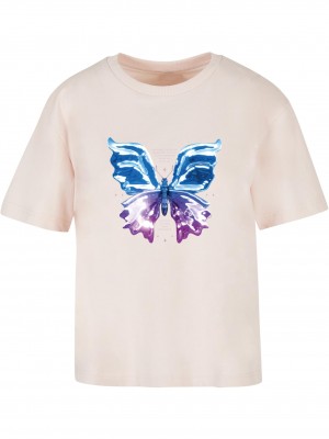 Тениска Chromed Butterfly Tee pink XXL