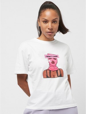 Тениска I Don't Care Tee  white XXL