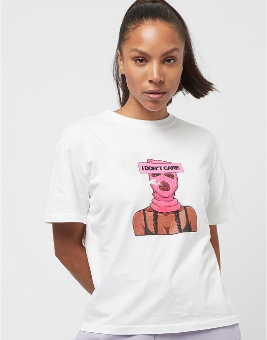 Тениска I Don't Care Tee  white XXL