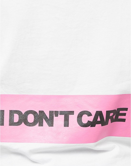Тениска I Don't Care Tee  white XXL
