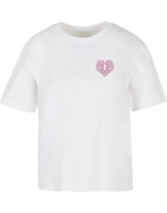 Тениска Heart Cage Rose Tee white XXL