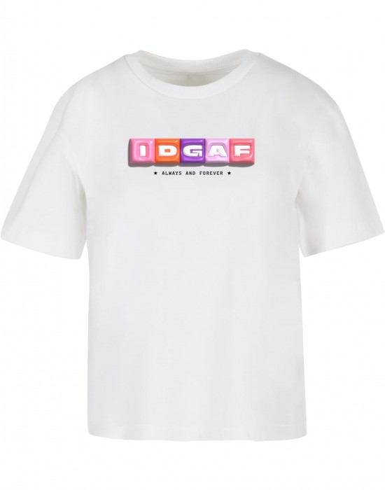 Тениска IDGAF Tee white XXL