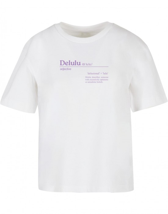 Тениска Delulu Definition Tee white XXL