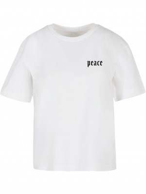 Тениска Girls Peace Hand Tee white XXL
