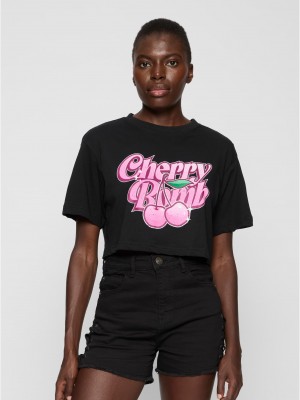 Тениска Cherry Bomb Ladies Short Overized Tee black XXL