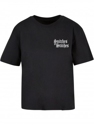 Тениска Snitches Get Stitches Tee black XXL