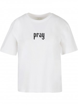 Тениска Praying Hands Tee white XXL