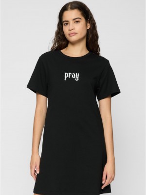 Тениска Praying Hands Ladies Tee Dress black XXL