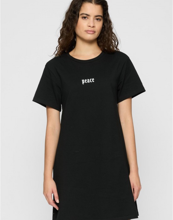 Тениска Girls Peace Hand Ladies Tee Dress black XXL