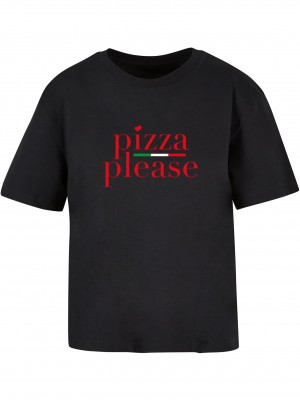 Тениска Pizza Please Tee black XXL