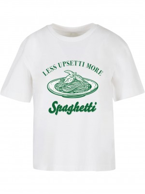 Тениска Less Upsetti Tee white XXL