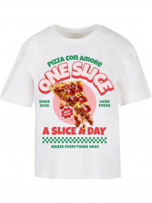 Тениска Pizza Con Amore Tee white XXL