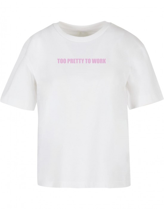 Тениска Too Pretty Tee white XXL
