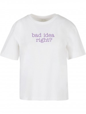 Тениска Bad Idea Tee white XXL