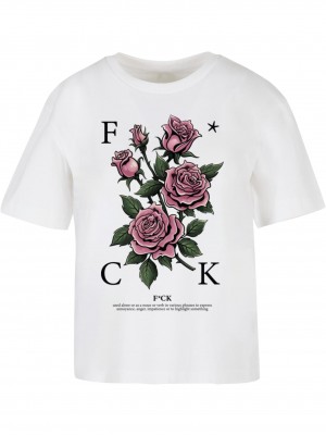 Тениска F*cking Roses Tee white XXL