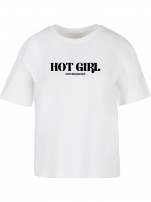 Тениска Hot Girl Diagnosis Tee white XXL