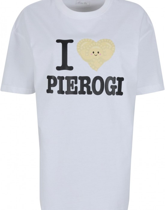 Тениска I Love Pierogi Oversize Boyfriend Tee white XS