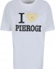 Тениска I Love Pierogi Oversize Boyfriend Tee white XS