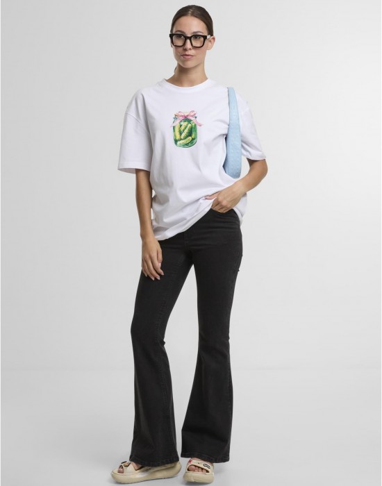 Тениска Gurken Glas Oversize Boyfriend Tee white XS